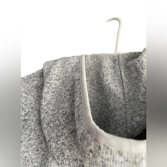 L.L.Bean Women's Grey Sweater Fleece Coat Size Medium - Picture 14 of 16